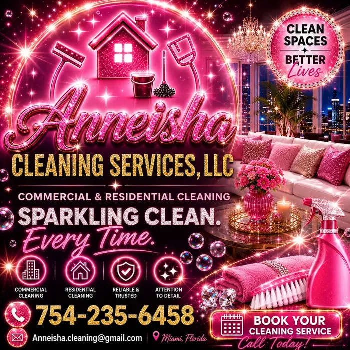 Anneisha Cleaning Services promotional flyer